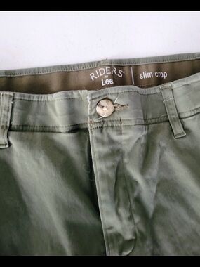 Riders by Lee Slim Crop Pants - Olive Green